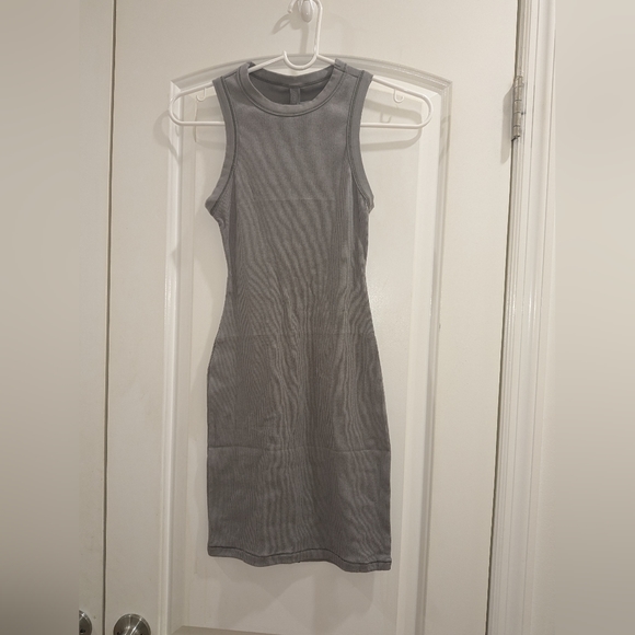 2. NWT SKIMS COTTON RIB TANK DRESS IN SMOKE - Picture 8 of 8